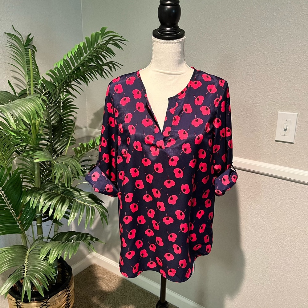 41 Hawthorn Navy Floral Blouse